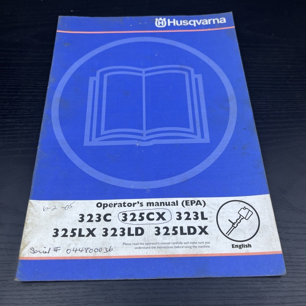 Husqvarna‎ 323C 325CX 323L Operator's Manual OEM Trimmer Owners Guide